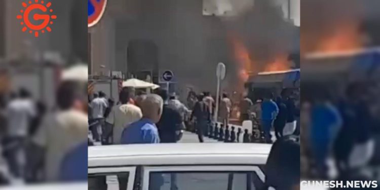 آتشسوزی در غرفههای اطراف شاهچراغ؛ مردم: شعلههای بیکفایتی جمهوری اسلامی